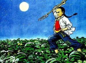 月光下吃瓜的猹,猹影重重