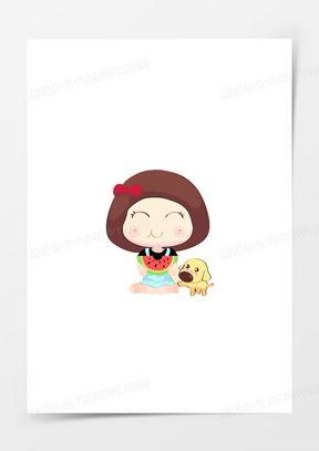 熊猫一二吃瓜图片,趣味横生萌态十足